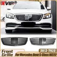 XVIP Glossy Black Maybach Style Front Bumper Grille For Mercedes Benz S-Class W222 S500 S550 S600 20