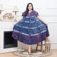 Daster Payung Rosa Jumbo Motif Jumputan batik sakura pekalongan Dress Piyama Rayon Panjang Wanita Ti