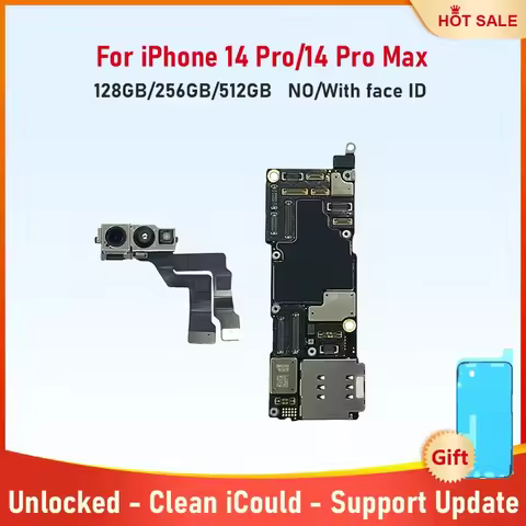 Mobile Phone Motherboard for iPhone 14 Pro Max 14 Pro 128g 256g 512g Mainboard With Face ID Unlocked