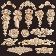 Wood carving onlays rose appliques Decals for wood furniture Antique home decor Wood furniture decor