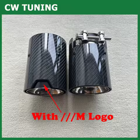 1PCS M-P Carbon Exhaust Tips For F87 M2 F80 M3 F82 F83 M4 F90 M5 M6 M135i M235i M335I M435I Universa