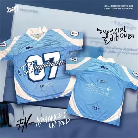 YBSY Enhypen Daydream Jersey 2025 T-Shirt Men Hot Sale New Summer Women Tee Short Sleeve Tops Shirts