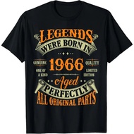Vintage Legend Born In 1966 59th Birthday T-Shirt Pure Cotton Short Sleeve