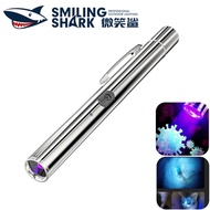 SMILING SHARK UV Light Pen Light Purple Light Torch Light UV 365nm Flashlight USB Rechargeable Appra