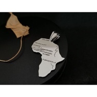 Stainless steel Africa Map men's pendant