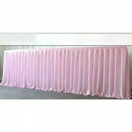 Table skriting table skirt height 80 x length 4.8 meters