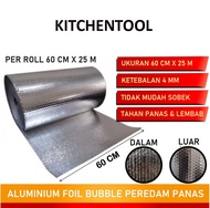 ( 1 ROLL ) Aluminium Foil Bubble Peredam Panas Atap Lebar 60 cm
