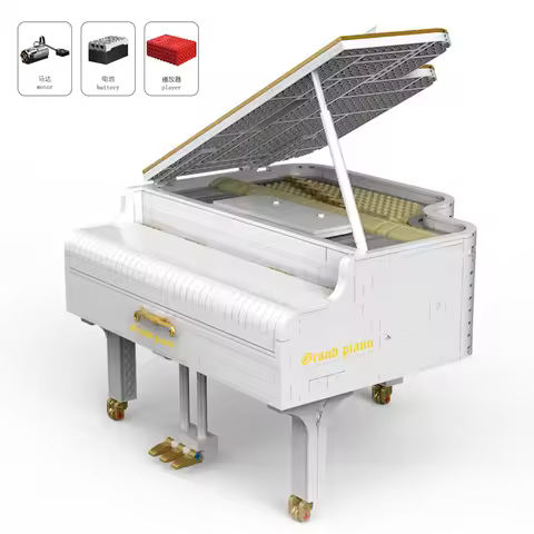 XQGQ01 MOC-13192 Creative Toys The 21323 App Control Motorized Playable Grand Piano Set Kids Toys Bu