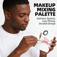 Mixer Palette Make Up Pallet Eyeshadow Mixer Palette + Stainless Tools Box Foundation Tools
