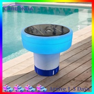 Solar Pool Chlorine Floater with Colorful Lights Floating Chlorine Dispenser Chlorinator Pool Chlori