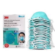 3M (x20ชิ้น) หน้ากากป้องกัน ฝุ่น ละออง เชื่อวัณโรค รุ่น 1860 N95 PARTICULATE RESPIRATOR