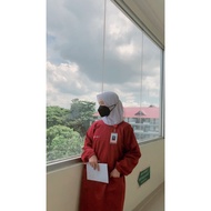 Medical Gown Medical PPE/ Maroon Gown/ (Gown + Mask + Head Cover)