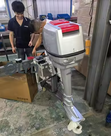 Electric Outboard Motor 96V 22kW 30HP Brushless DC Battery Powered Boat Motor for Trolling