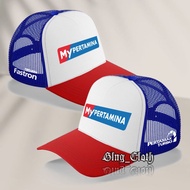 Baseball Cap My Pertamina Mesh Cap-Outdoor Activities Trucker Cap-Unisex Work Mesh Cap