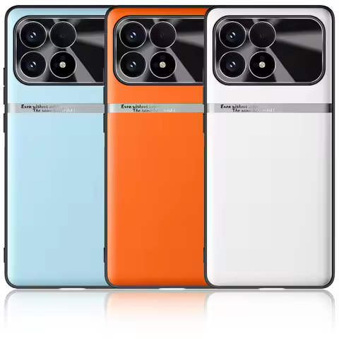 Liquid Plain Leather with Nickel-plated Ribbon Case For Poco F8 Ultra F8 Pro POCO F7 Ultra F7 X7 Pro
