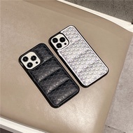 【Goyard Pattern】Filled Down Jacket 3D Puffer IPhone Case For IPhone 11 12 13 14 15 Pro Max 7/8 Plus 