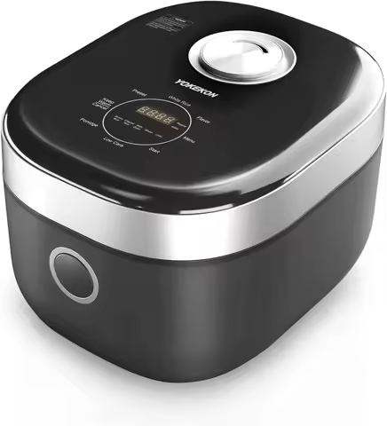 Carb Rice Cooker Stainless Steel Inner Pot, Low Carb Large 8 Cup Rice Maker with Steamer Basket, 24H