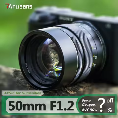 7artisans APS-C 50mm F1.2 Large Aperture Prime Camera Lens for Portrait Photography with Sony E Niko