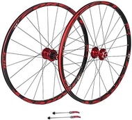 26/27.5 Inch Mountain Bike Wheelset, Double Wall Quick Release MTB Rim Sealed Bearings Disc Brake 8 9 10 Speed,A-26inch