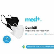 Masker Med+ Duckbill 4ply Disposable Face Mask Kesehatan Sekali Pakai