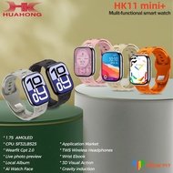 2025 New HK11 Mini Plus Smart Watch 1GB BT Call Man Woman Music AI Album Navigation 2.0 Gravity Sens