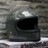 Gringgo Slim Mini Fullface Raw Helmet Helmet Motor Helmet Full Face
