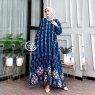 Gamis Azerbaijan Dress Rayon Busui Long Sleeve Thick Balloon Cool Comfortable
