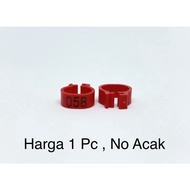 Red 1 Pc Pigeon Foot ClipRing Pigeon Chicken Duck D 8mm Bird Pigeon Foot Laser LetteringRing - SKU 2