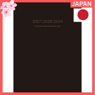 Takahashi 2027 Business Planner - A5/B5 Weekly Journal, Black/Brown, 3-Year/Weekly Format