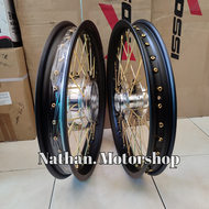 VELG PELEK KHARISMA REVO BLADE SUPRAX125 SEPASANG - VELG ROSSI ORIGINAL SUPRA KHARISMA