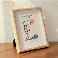 Standard Size Minimalist Wood Photo Frame Wall Decoration Frame Stand 4R/6R/8R/A4 Size Home Decor Pi