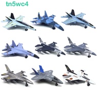 TN5WC4 Aviao Plane Model, F16 F22 F35 Diecast Fighter Aircraft Toy, Tabletop Decor with Light Sound 