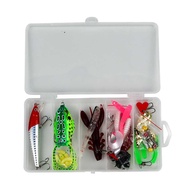 1 Set Umpan Casting Gabus Toman Hampala 1 Set Umpan Mancing Casting Lengkap Umpan Pancing Palsu 1 Se