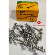 WOOD SCREW 1" X 8MM I WOOD SCREW MTG TAPING SCREW/