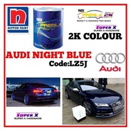NIPPON PAINT 2K CAR PAINT AUDI NIGHT BLUE CODE:LZ5J/cat kereta 2k