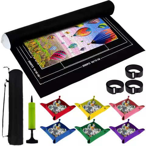 Puzzles Pad Felt Mat Up to 1500/2000/3000 Pieces Play Mat Puzzles Blanket Puzzle Accessories Easy to