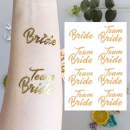 TEAM BRIDE TATTOO, TEAM GROOM (TATOO TEAM BRIDE)