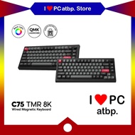 Keychron C75 TMR 8K Wired Magnetic Keyboard(75%, RGB LED, Hotswap,C75H-M1-PH)