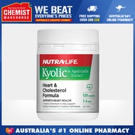 Nutralife Kyolic Aged Garlic Extract Heart &amp; Cholesterol Formula 120 Capsules Support Heart Health [Chemist Warehouse]
