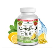 สาขาของธรรมชาติ Omega 3น้ำมันปลาความแข็งแรงสาม Omega 3รสเลมอน180