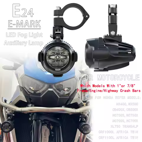 LED Fog Lamp Auxiliary Lights For Honda NX500 NX400 Africa Twin 1100 Transalp 750 CB500X NC750X NC70