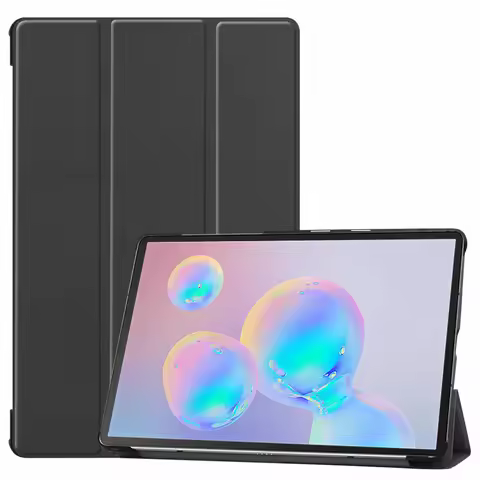Funda For Samsung Tab S6 Case 10.5 inch Trifold Magnetic PU Leather Hard Stand Smart Cover For Galax