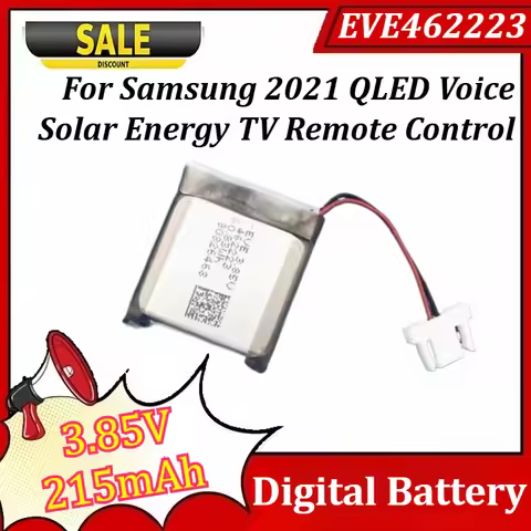EVE462223 462223 BN59-01357A 3.85V 215mAh for Samsung 2021 QLED Voice Solar Energy TV Remote Control