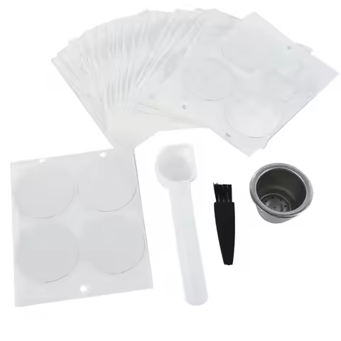 A76G-3 Pods 300 Seals Stainless Steel Refillable Nespresso Coffee Capsule Reusable For Nespresso Mac