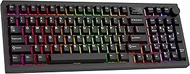 TECWARE Spectre 96% RGB Mechanical Gaming Keyboard with Customizable LCD Screen, Multi-Function Knob