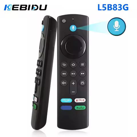 KEBIDU ABS Voice Remote Control L5B83G Compatible with Fire TV Stick Lite Cube Third Generation Amaz