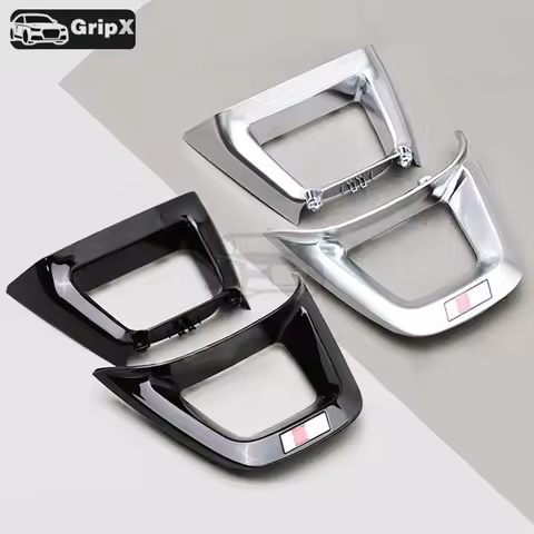 【Upgrade】Steering Wheel Logo Frame for Audi Q5L/Q7/Q8 2018-2023 - OEM Silver or Black Custom Trim, 3