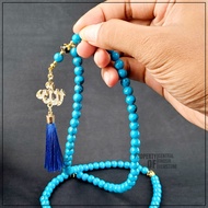 Tasbih 99 Butir Batu Pirus Biru Tasbeh Jokowi Habib Lutfi Turquoise
