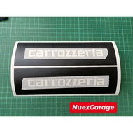 2pcs sticker Carrozzeria Pioner Kenwood restoration sticker speaker bantal oracal651
