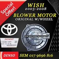 TOYOTA WISH ZNE10 2003-2008 YEAR ORIGINAL DENSO BLOWER MOTOR W/WHEEL (CAR AIRCOND SYSTEM)